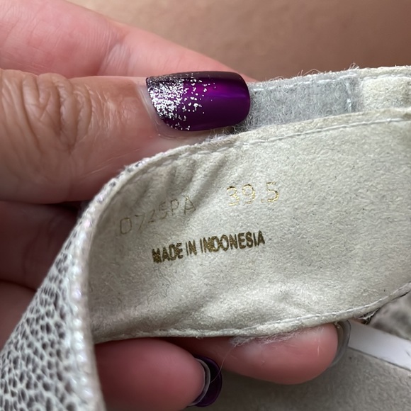 Respira Chunky Chrome Ankle Straps platform Mirror Metallic Shiny Outdoor Hiking - Picture 10 of 11